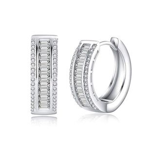 Hoop Earrings Hypoallergenic 18K White Gold